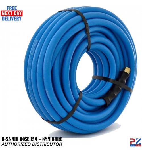 FMT B-55 15 Metre Air Hose – 8mm Bore – 1/4" BSP Swivel – 20BAR / 300PSI
